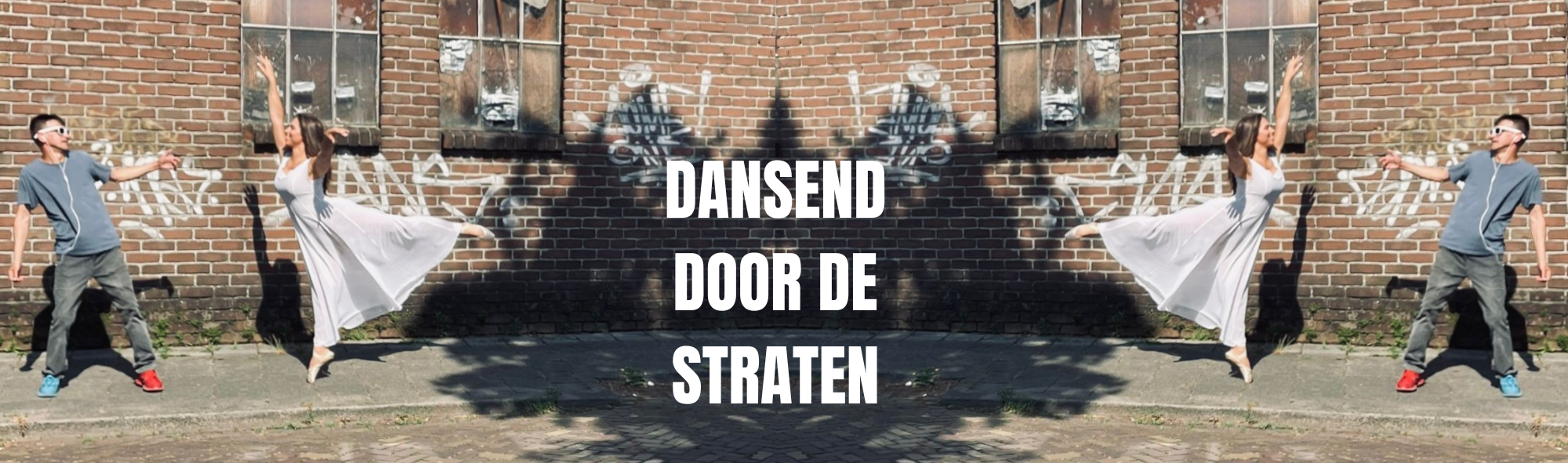 dansend door de straten (2) Foto met zicht op de maas vanaf de pont